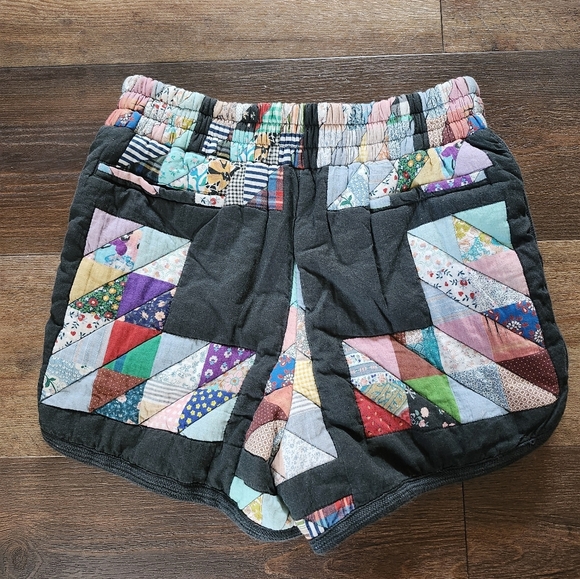 Sea NY Tilia Patchwork Quilted Shorts in Multi - Picture 8 of 11